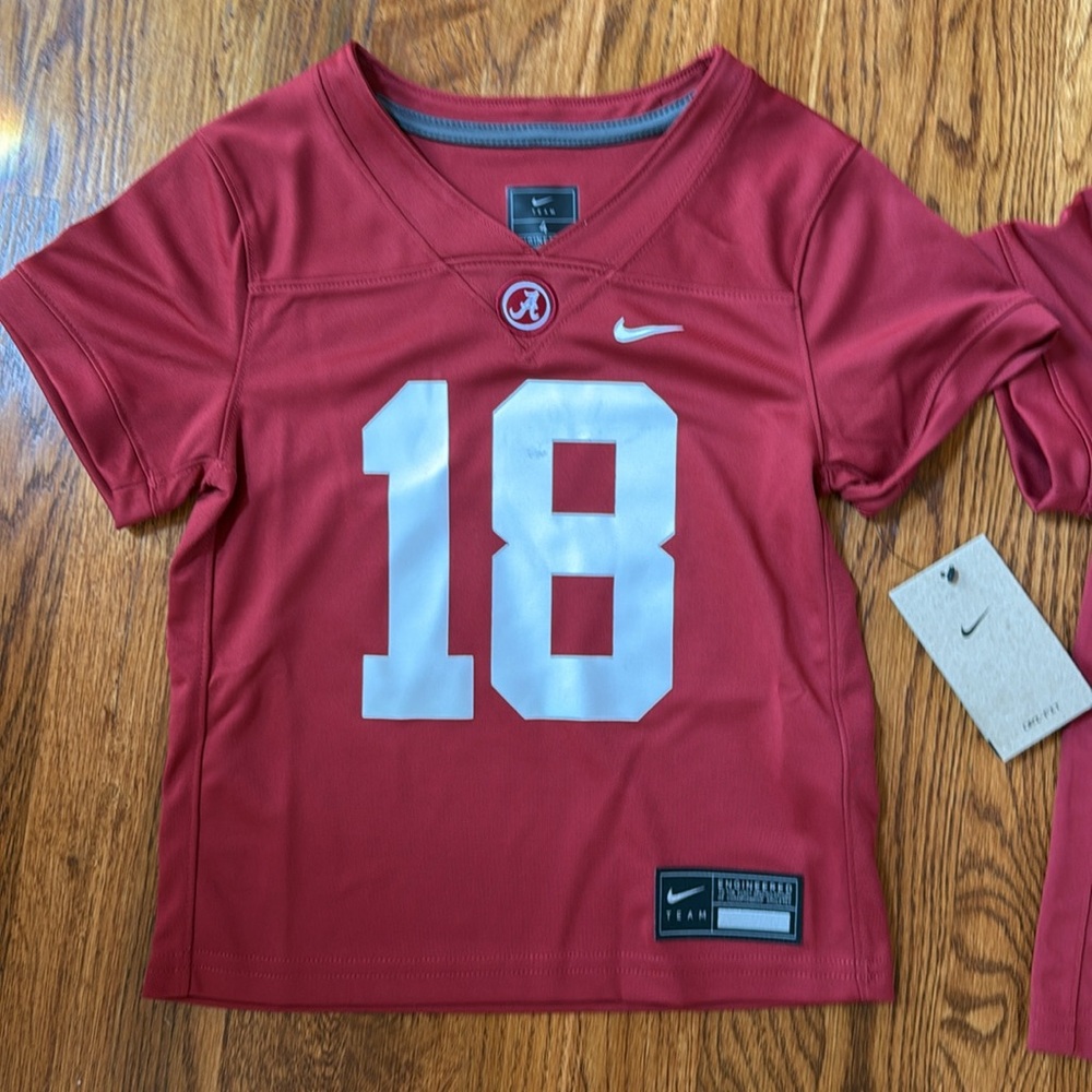 NWT Nike Alabama Crimson Tide #18 KIDS College Football Jersey